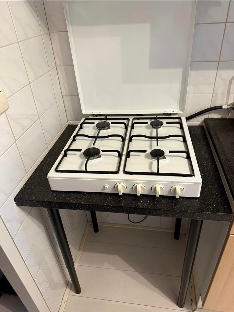 Gaskookplaat, Witgoed en Apparatuur, Kookplaten, Ophalen, Gebruikt, 4 kookzones, Gas