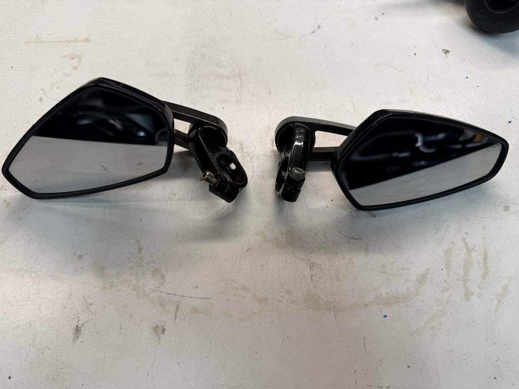 Universele Bar-End Spiegels - Verstelbaar, Motoren, Ophalen of Verzenden, Gebruikt