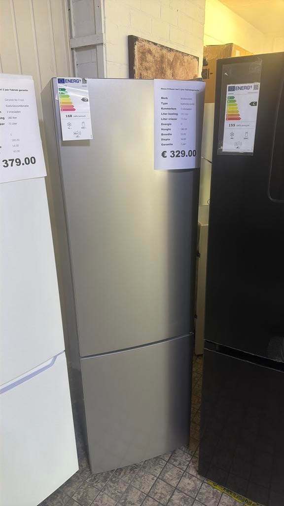 Wolkenstein koelvriescombinatie nieuw met 3 vriesladen, Wolkenstein, 200 liter of meer, Nieuw, Energieklasse A of zuiniger