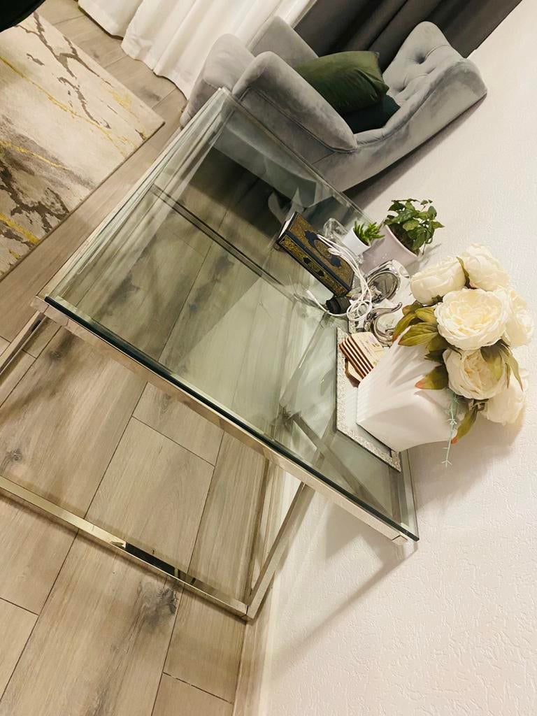 Salontafel, Huis en Inrichting, Tafels | Salontafels, Gebruikt, 100 tot 150 cm, Minder dan 50 cm, Rechthoekig