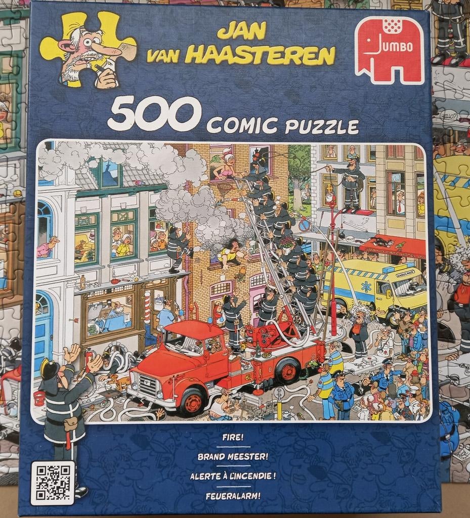 Jumbo puzzel 500 stukjes Jan van Haasteren brandmeester., Hobby en Vrije tijd, Denksport en Puzzels, Ophalen, 500 t/m 1500 stukjes