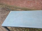 tuintafel aluminium steen grijs blad,90 x 180 cm, Ophalen of Verzenden, 'T Olde Gre-j, Info@toldegrej.nl, Endepoelstraat 20f Didam