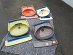 vintage wastafel lavabo + aflegbord 70er jaren stukprijs, Doe-het-zelf en Verbouw, Sanitair, Ophalen, Zo goed als nieuw, Steen