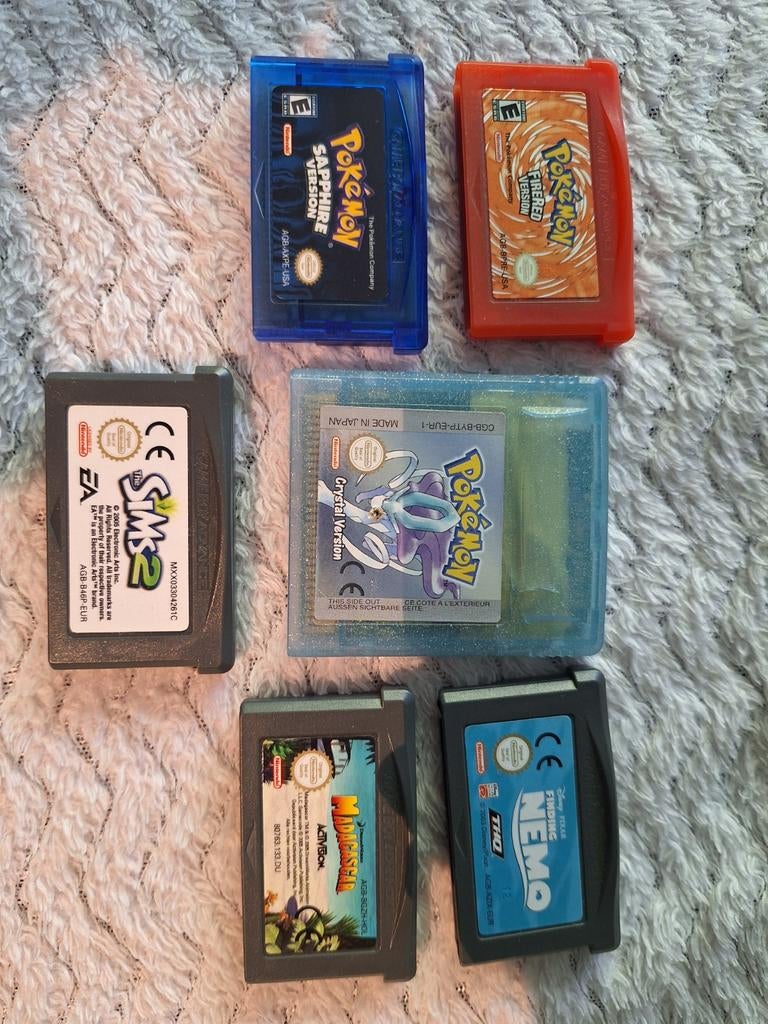 Gameboy Advance - spellen, waaronder Pokémon, 1 speler, Ophalen of Verzenden, Vanaf 3 jaar