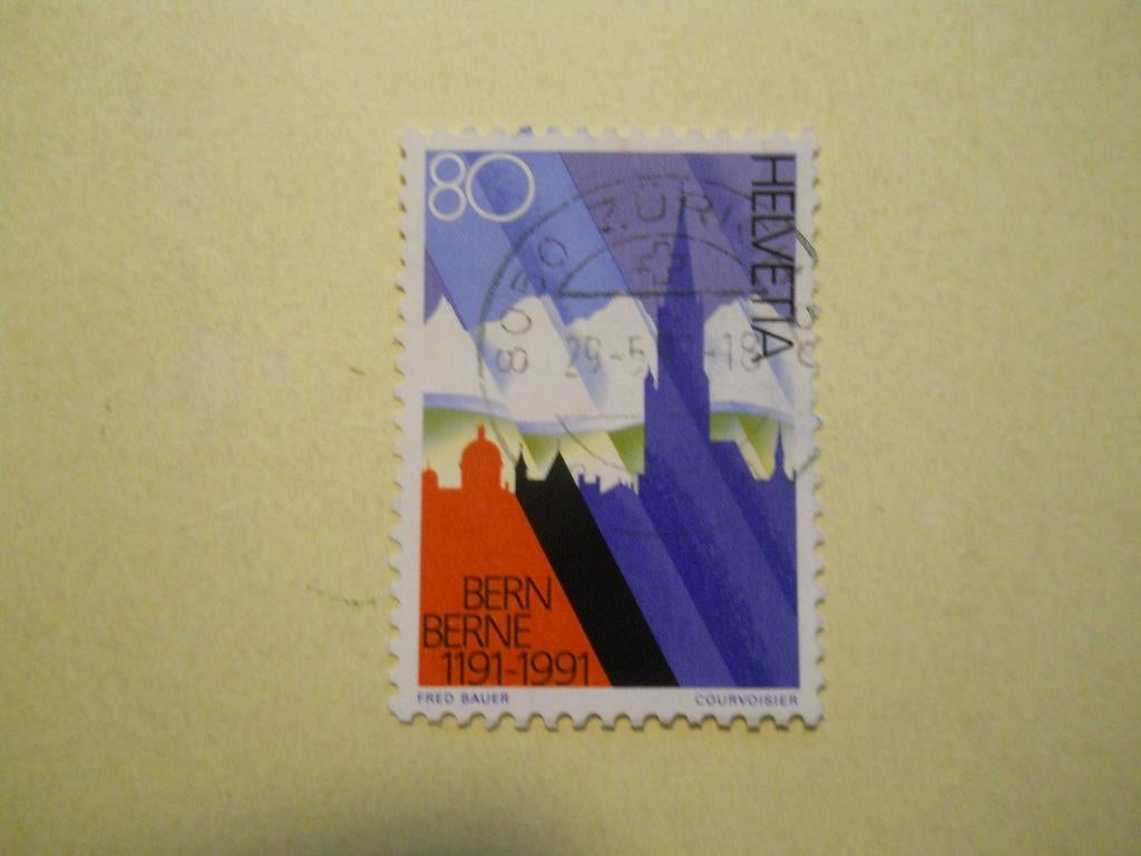 Zwitserland 1991  800 Jahre Bern Mi.1443 gestempeld, Ophalen of Verzenden, Gestempeld