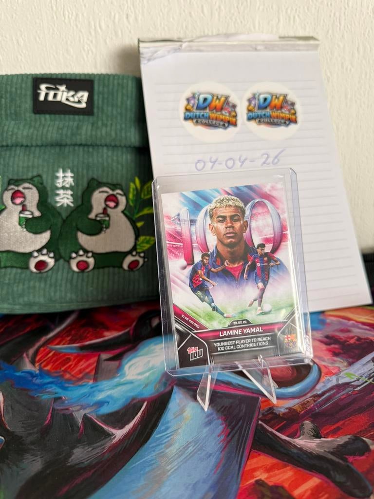 Topps now lamine yamal&messi, Ophalen of Verzenden, Zo goed als nieuw