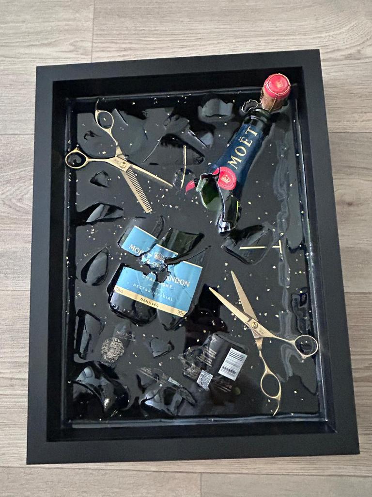 Schilderij (bottle art ), Ophalen of Verzenden