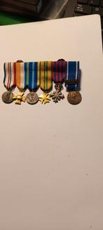 Set van 6 militaire medailles en onderscheidingen, Ophalen of Verzenden, Overige soorten, Overige gebieden, Lintje, Medaille of Wings