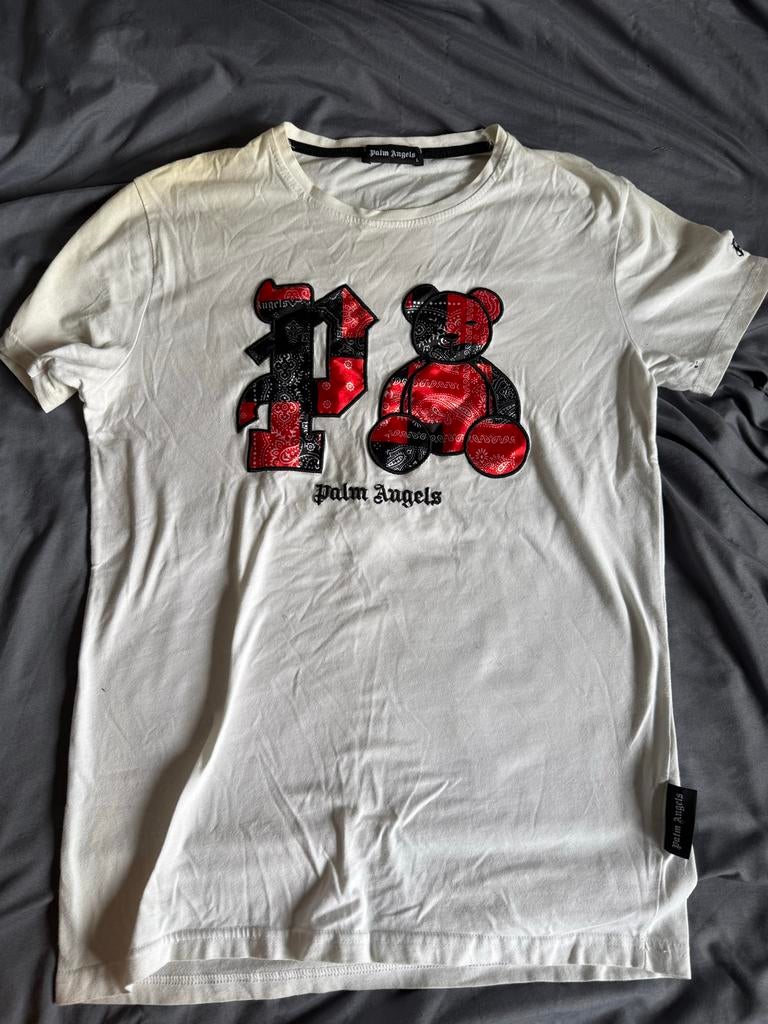 Palm Angels T-shirt Maat L, Verzenden, Gedragen, Maat 52/54 (L), Wit
