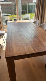 Houten eettafel, Gebruikt, 200 cm of meer, Vijf personen of meer, Rechthoekig