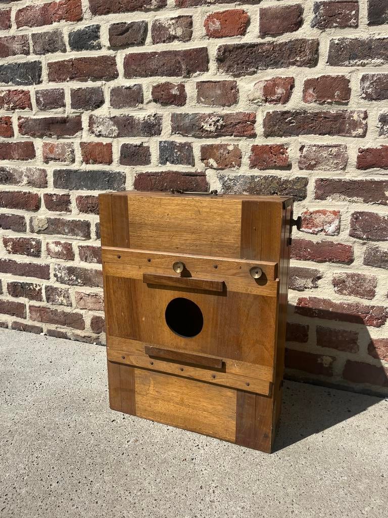 Een oude houten fotocamera begin 20ste eeuw, Ophalen of Verzenden, 8mm