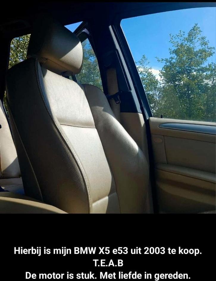 BMW X5 te koop, verkoop onderdelen ook mogelijk., Auto-onderdelen, Interieur en Bekleding, BMW, Ophalen