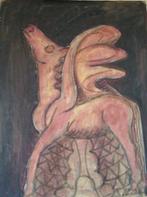 Hubert bekman 1960 Pegasus sculptuur opzet (Acryl on canvas), Ophalen of Verzenden