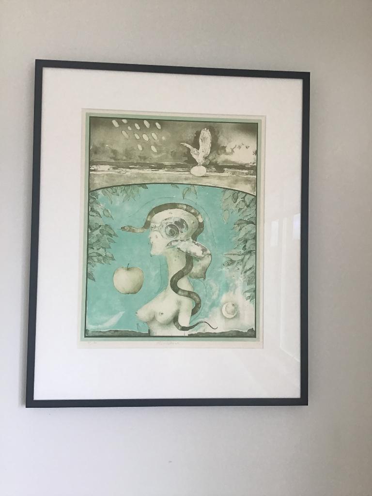 Vladimir Suchanek, Eva met appel, litho, Ophalen