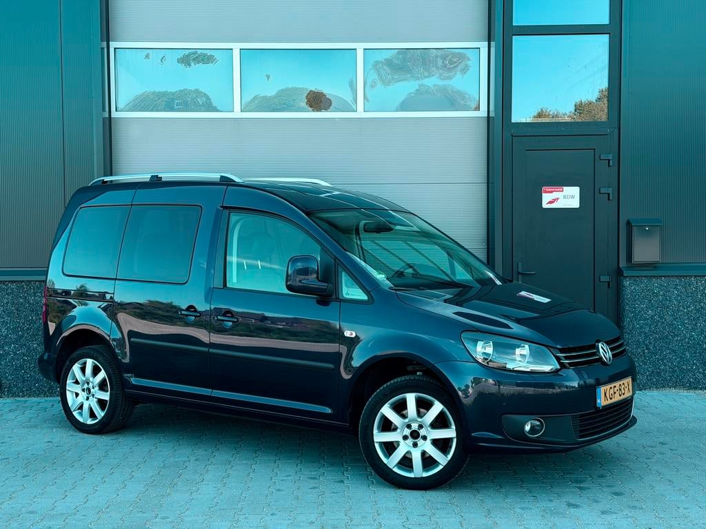 Volkswagen Caddy 1.2 TSI High Line|7 Persoons|Airco|Cruise|, Voorwielaandrijving, Euro 5, Blauw, Alcantara