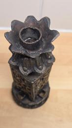 Antieke bronzen kandelaar uit India? kaarsenstandaard, Ophalen of Verzenden, Koper of Brons