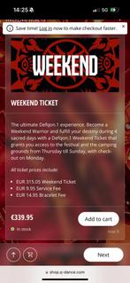 TE KOOP/FOR SALE DEFQON WEEKEND TICKET, Tickets en Kaartjes, Evenementen en Festivals, Eén persoon