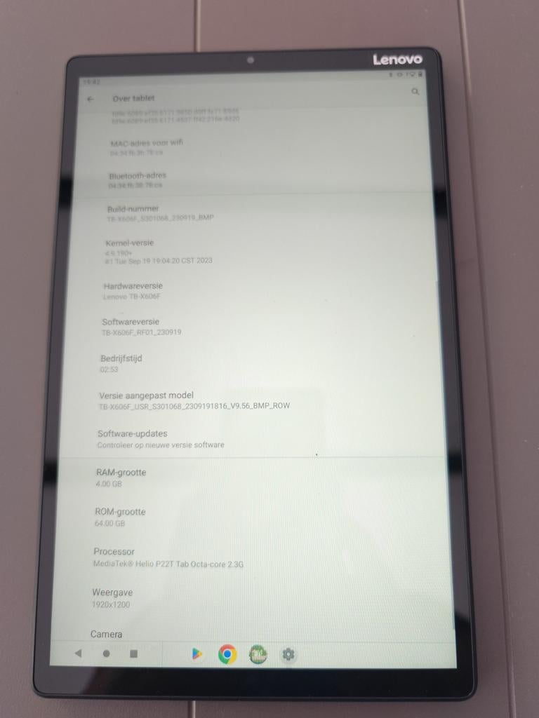 2x Lenovo Tab M10 FHD Plus Android Tablet met beschermhoes, Ophalen of Verzenden, Zo goed als nieuw, 10 inch, 64 GB