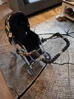 Donkerblauwe poppenwagen., Kinderen en Baby's, Speelgoed | Poppen, Ophalen, Gebruikt, Overige typen