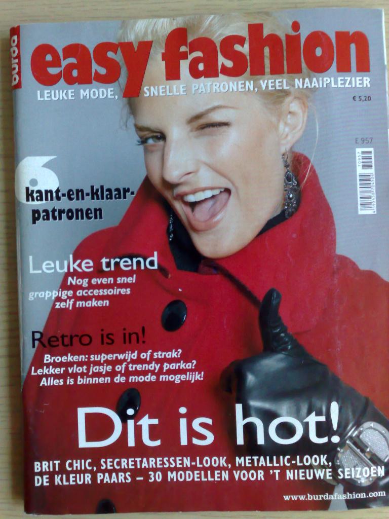 Burda easy fashion E 957 , kant en klaar patronen, Verzenden, Zo goed als nieuw, Vrouw, Burda