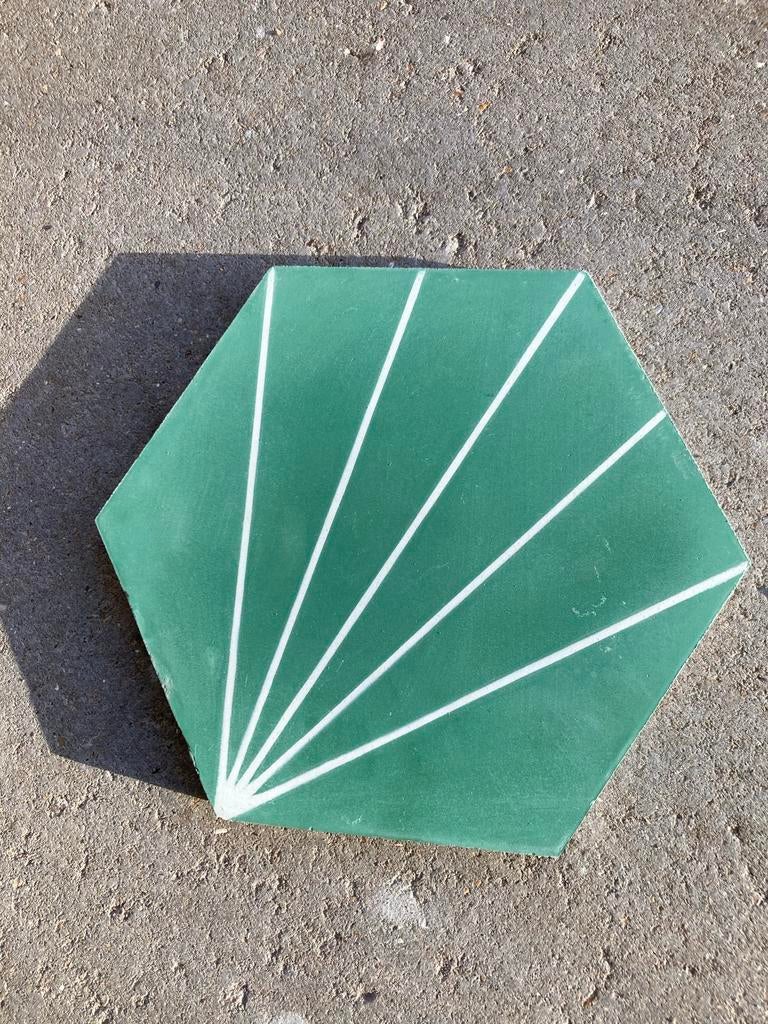 3,85m2 cementtegels Marrakech Design Peagreen, Doe-het-zelf en Verbouw, Tegels, Ophalen, Nieuw, Minder dan 20 cm, Minder dan 5 m²