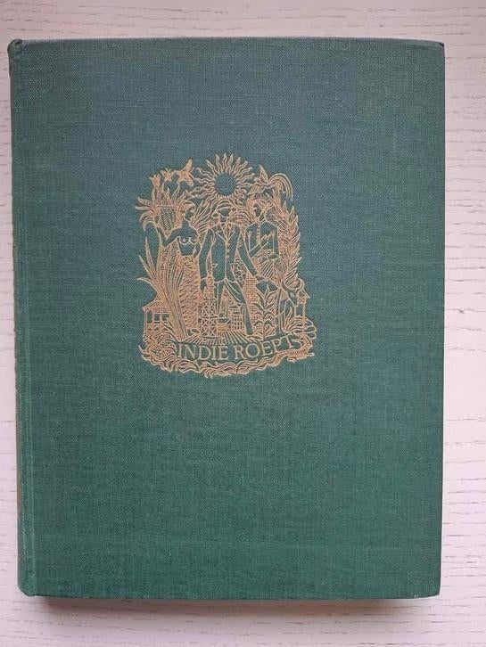 Boek- "Indië roept"/ G.L.Tichelaar/ 1947, Antiek en Kunst, Ophalen of Verzenden