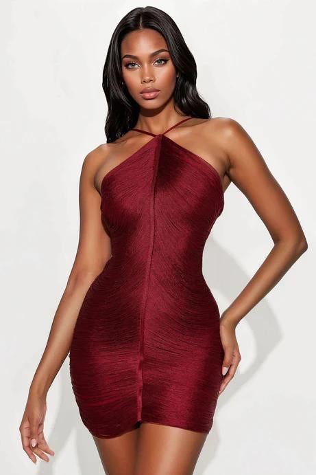 Fashion Nova Bandage Franjes Jurk Maat S, Kleding | Dames, Nieuw, Ophalen of Verzenden, Maat 36 (S), Boven de knie