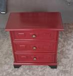 Rood ladekastje, Ophalen, 50 tot 100 cm, 3 of 4 laden, Minder dan 100 cm