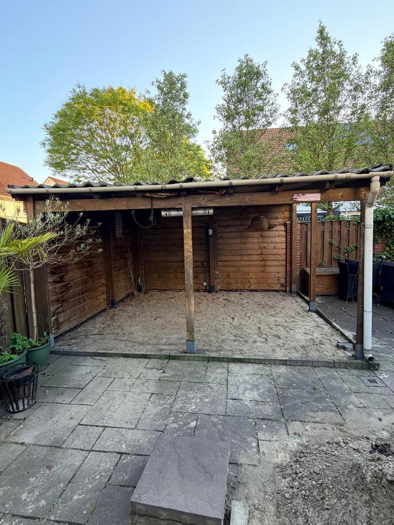 GRATIS overkapping 4.30x4.00, Tuin en Terras, Overkappingen, Gebruikt, Ophalen of Verzenden