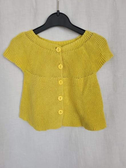 Schattig geel gehaakt vestje mt 62 merk NoaNoa, Kinderen en Baby's, ., Ophalen of Verzenden, Zo goed als nieuw, .