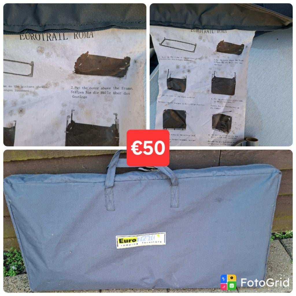 Eurotrail Roma campingmeubel in draagtas, Ophalen of Verzenden, Gebruikt