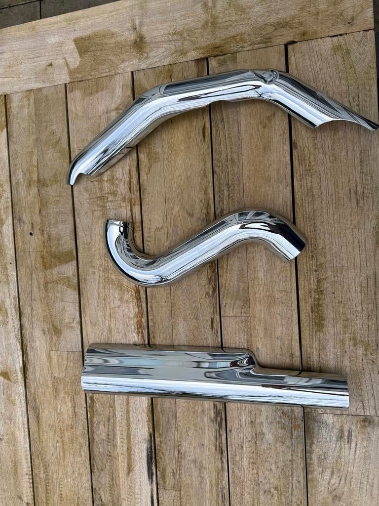Harley Davidson Uitlaatdelen Chroom, Ophalen, Gebruikt