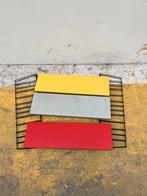 Retro boekenplanken metaal Tomado €37,50 vintage jaren 60, Ophalen of Verzenden, Huis en Inrichting