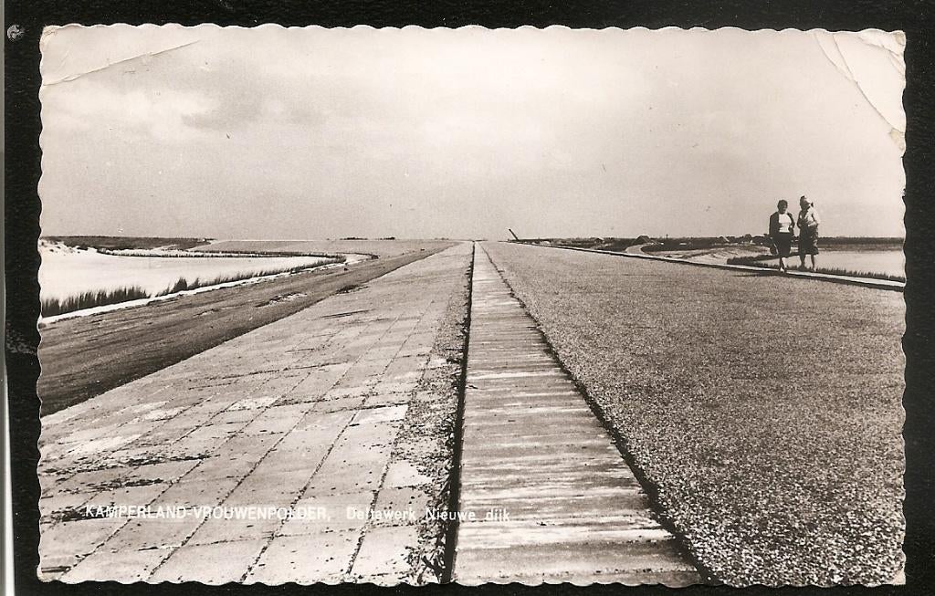 Kamperland – Vrouwenpolder, Deltawerk, Nieuwe dijk, Ophalen of Verzenden, 1960 tot 1980, Gelopen, Zeeland