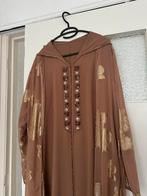 Bruine kaftan met gouden details, Ophalen of Verzenden, Zo goed als nieuw