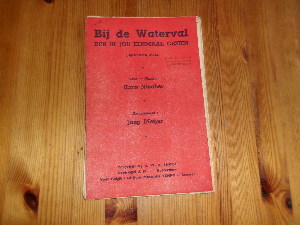 Bij de waterval - Jaap Meyer / Hans Ninaber, Muziek en Instrumenten, Bladmuziek, Gebruikt, Piano, Ophalen of Verzenden, Artiest of Componist