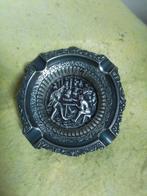 10143) mooi verzilverde extra diepe asbak met tafereel, Ophalen of Verzenden, Zo goed als nieuw, Asbak