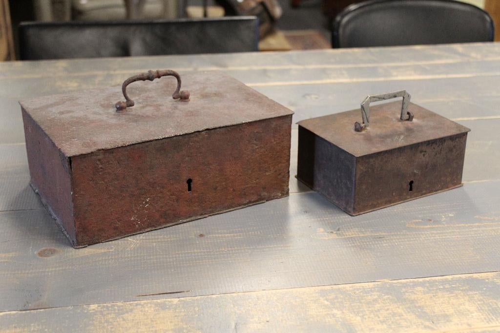 Brocante - Stel oude geldkisten!, Ophalen of Verzenden