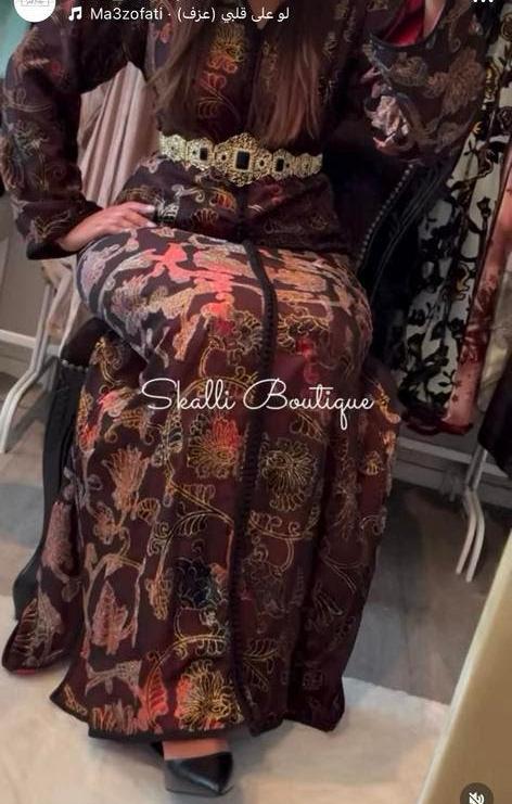 Caftan mobra zwart rood, Ophalen, Zo goed als nieuw, Rood, Overige typen