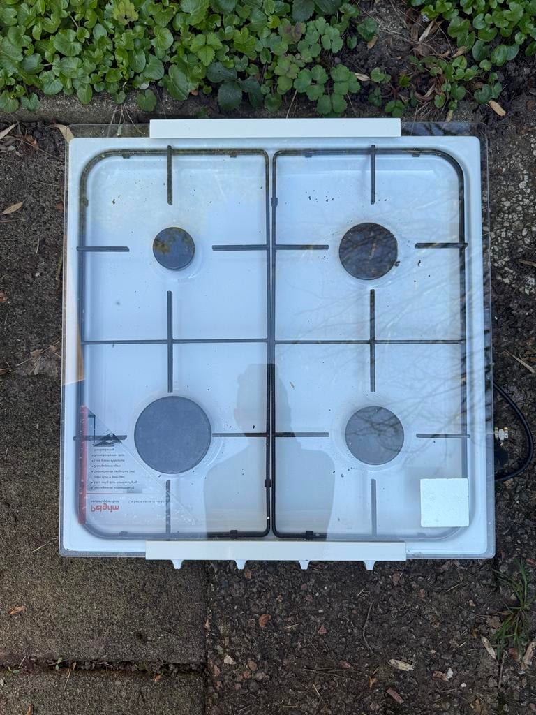 Pelgrim 4-pits gasstel T.E.A.B, Witgoed en Apparatuur, Kookplaten, Ophalen, Gebruikt, 4 kookzones, Inbouw