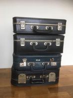 4 vintage koffertjes. 1 KLM koffertje., Overige materialen, Gebruikt, Minder dan 50 cm, Ophalen of Verzenden
