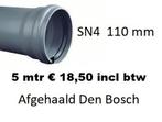 PVC rioolbuizen SN4 met manchetmof 5 mtr,straatkolk/HWA 80, Ophalen, Pvc, Nieuw, Minder dan 2 meter