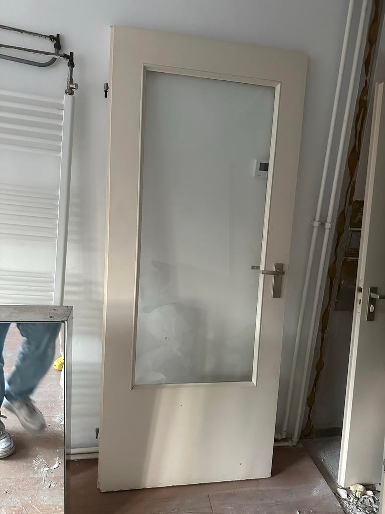 Verschillende opdekdeuren, diverse maten en uitvoeringen, Ophalen, Gebruikt, 80 tot 100 cm, Binnendeur