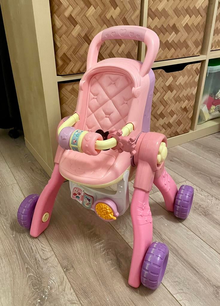 Little love v-tech 3 in 1 poppenwagen, Kinderen en Baby's, Speelgoed | Poppen, Ophalen of Verzenden, Gebruikt, Babypop