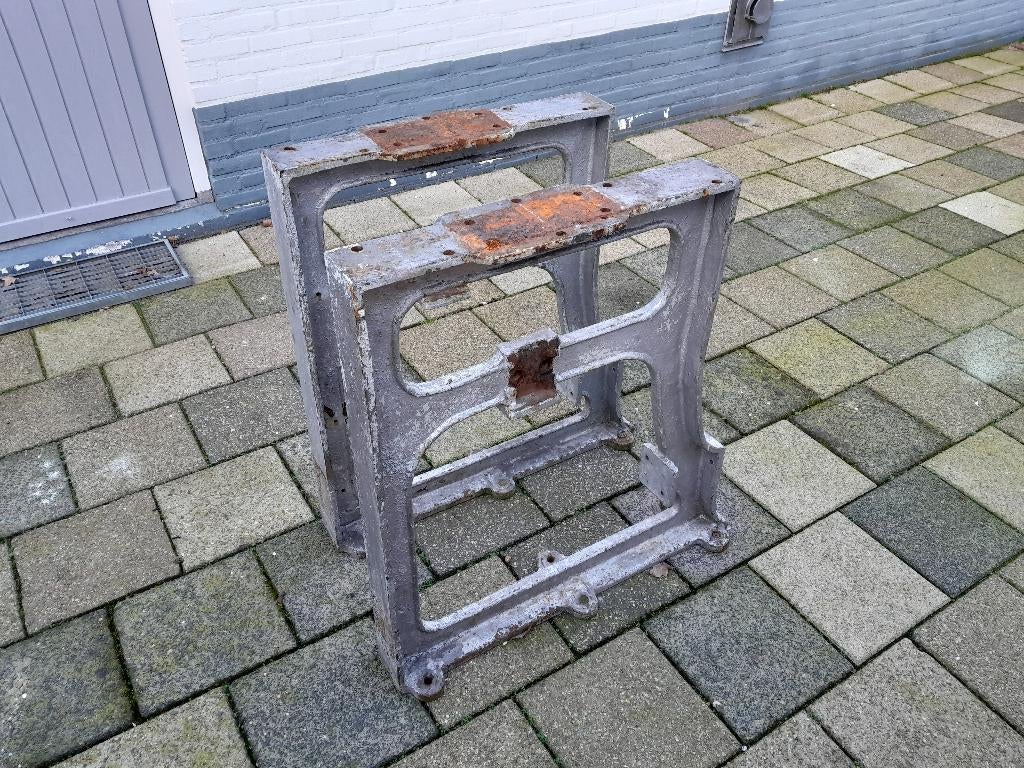 set industriële retro vintage machinepoten zwaar gietijzer, Antiek en Kunst, Ophalen