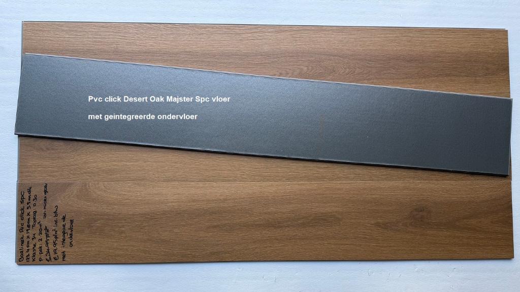 Pvc click Bras Oak Bruin met integreerde ondervloer €19,95m2, Bruin, 75 m² of meer, Pvc click bruin met integreerde ondervloer