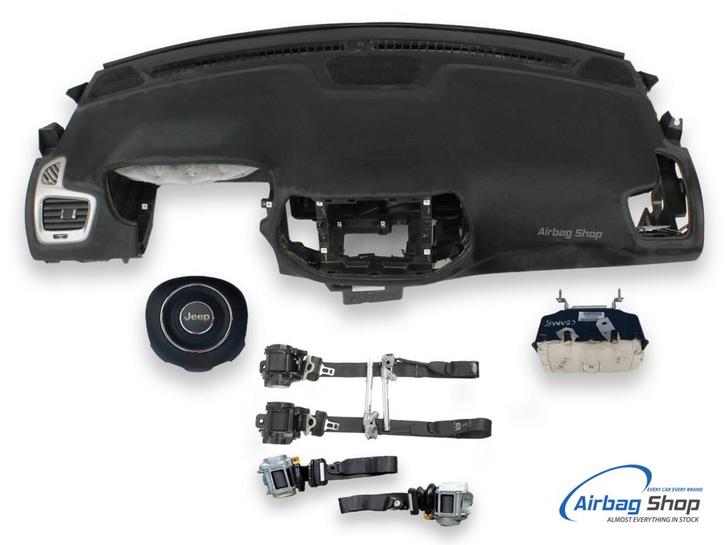 Airbag set Dashboard zwart speaker Jeep Compass (2016-...), Auto-onderdelen, Dashboard en Schakelaars, Gebruikt, Ophalen of Verzenden