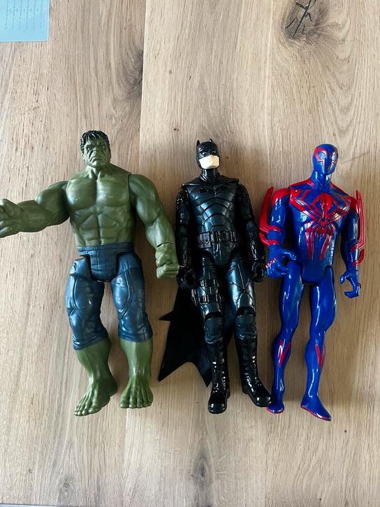 Actiefiguren: Hulk, Batman en Spider-Man, Ophalen of Verzenden, Zo goed als nieuw