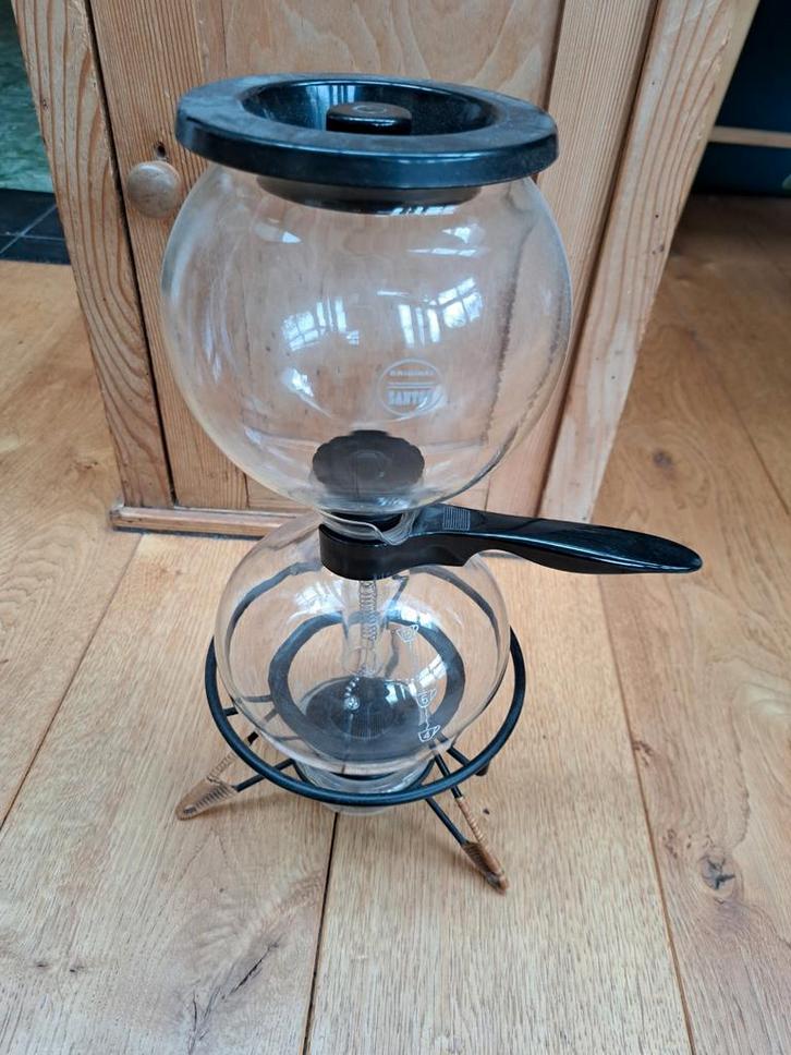Vintage Bodum Santos vacuüm koffiezetapparaat, Witgoed en Apparatuur, Koffiezetapparaten, Gebruikt, Gemalen koffie, Overige modellen