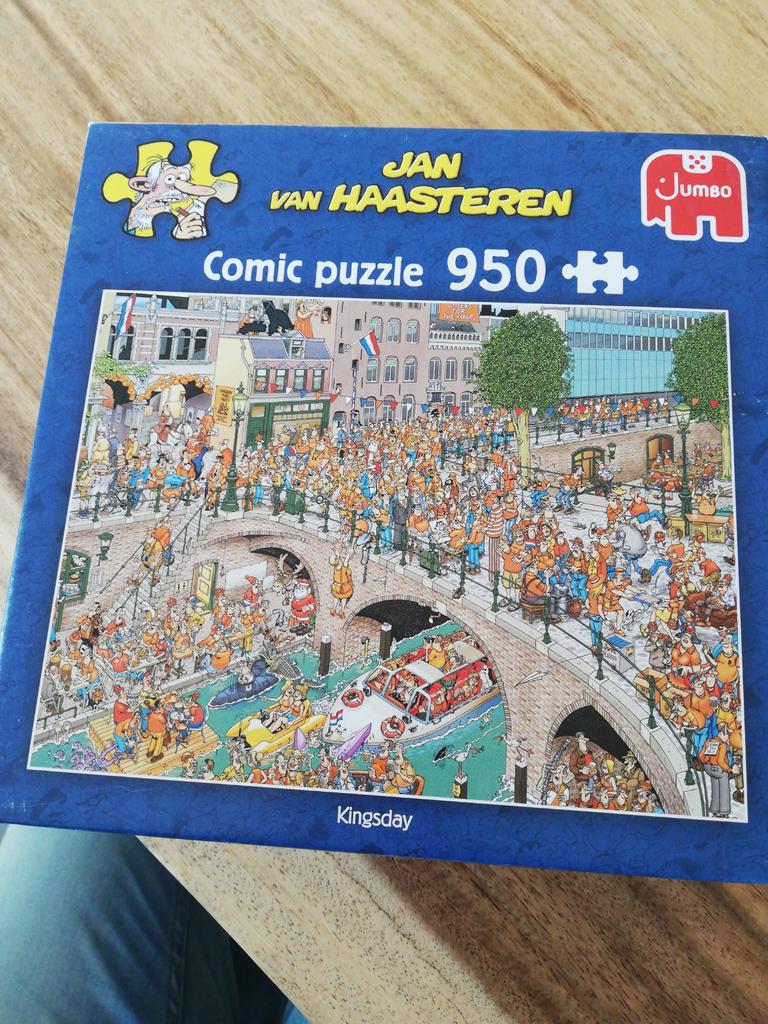 Van Haasteren puzzel Kingsday, 950 stukjes, Ophalen of Verzenden, 500 t/m 1500 stukjes, Zo goed als nieuw, Legpuzzel